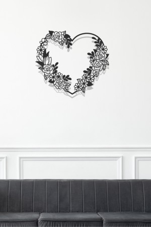 Çiçekli Kalp - Duvar Dekorasyonu